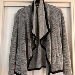 Jack by BB Dakota Black and White Open Cardigan